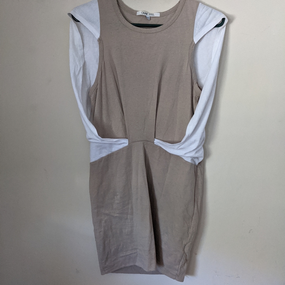 Cape butterfly sleeve dress